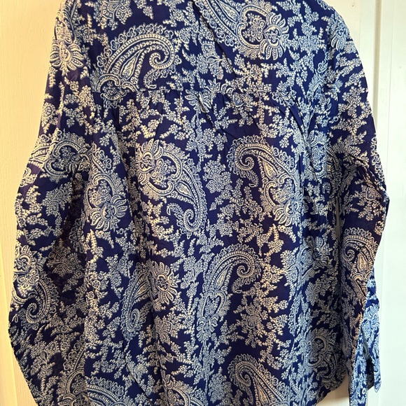 J Crew embroidered paisley top style E6540 - Picture 2 of 2